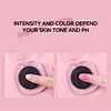 natural Black to Pink color changing blush palette